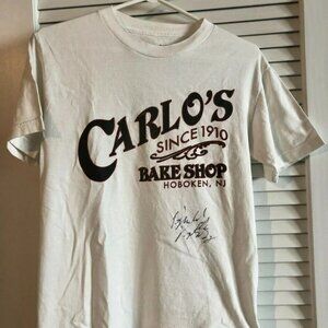 SIGNED Carlos Bakery Women's SMALL Shirt White - Hoboken, NJ